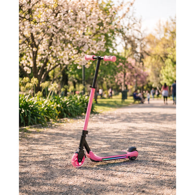 Monopatín Eléctrico Plegable E-Scooter 60W 24V2000mah Rosado