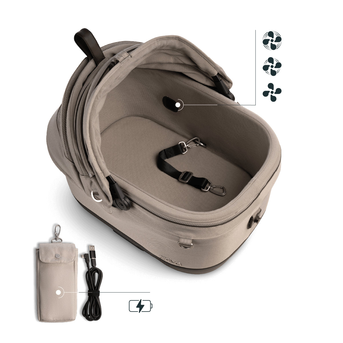 Silla Auto Mascotas Maeve Iso5X Wind Tawny