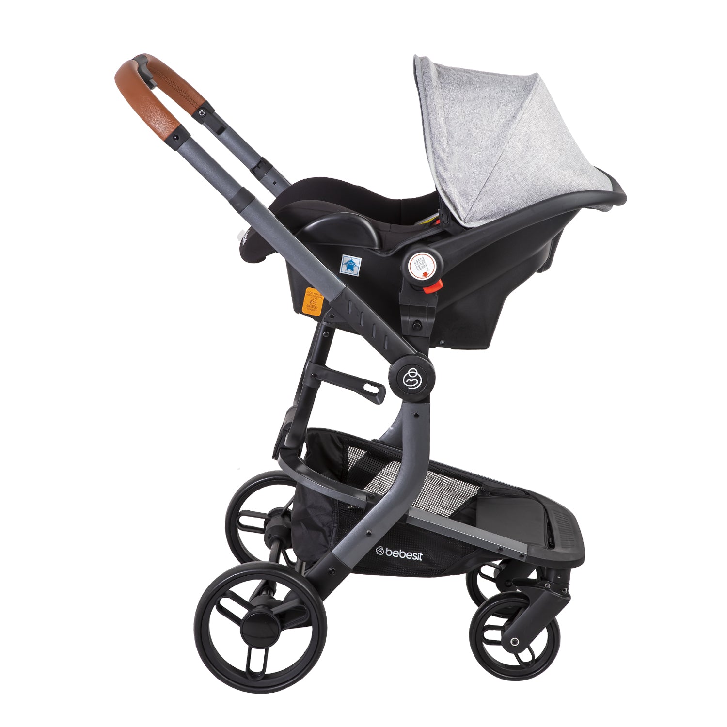 Coche Cuna travel system Taurus Gris