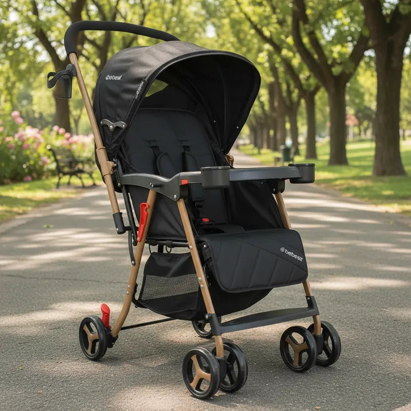 Coche Paseo Twister Gold Negro