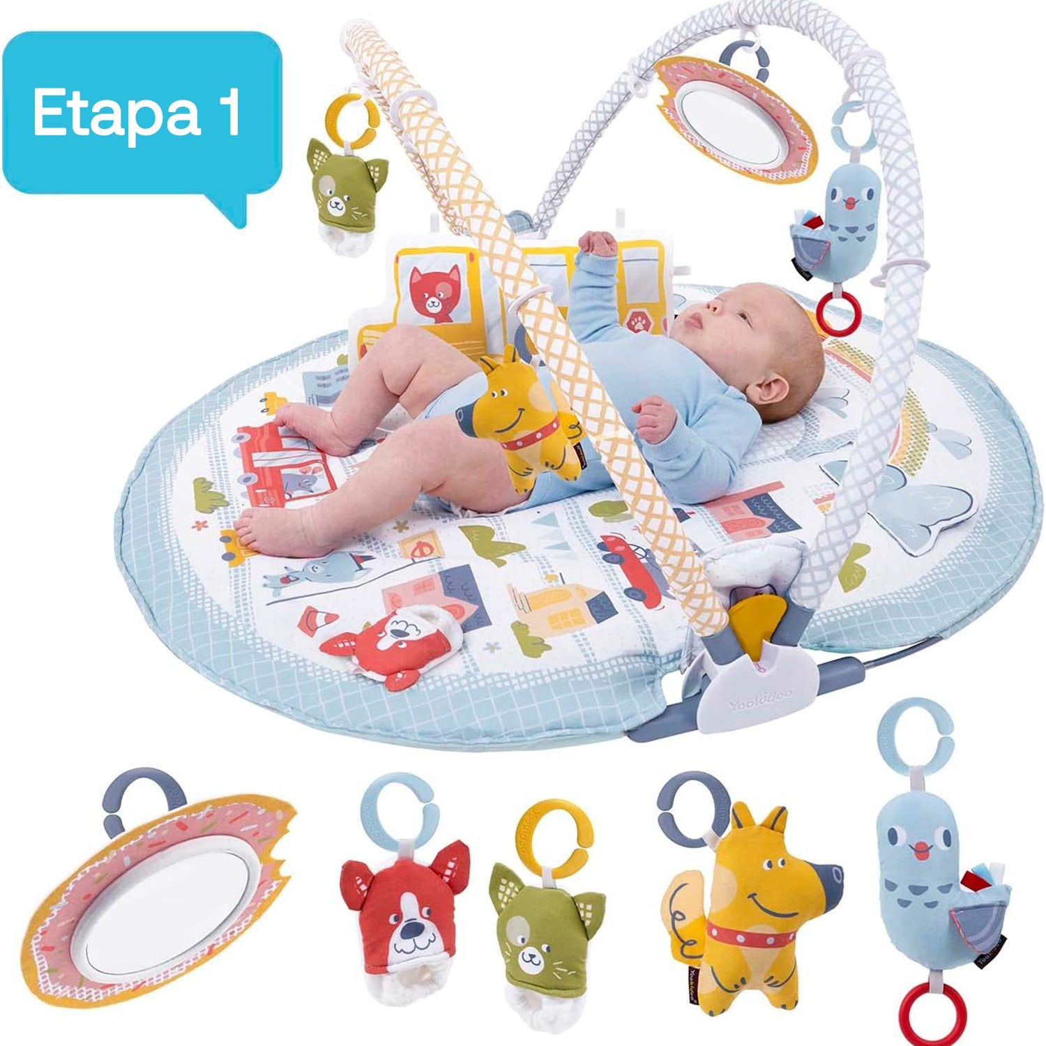 Gimnasio Interactivo Urban Gymotion Lay to Sit-Up Play Yookidoo