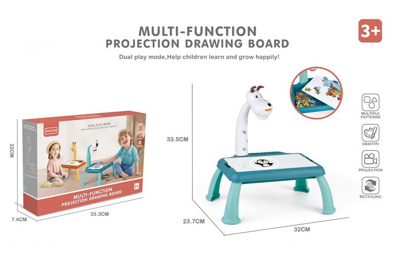 Mesa de Juguete proyector Cachorro para dibujar multifuncional